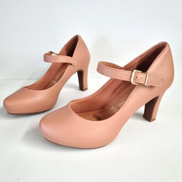 Vizzano 1840-318 Mary-Jane Pump in Nude Napa